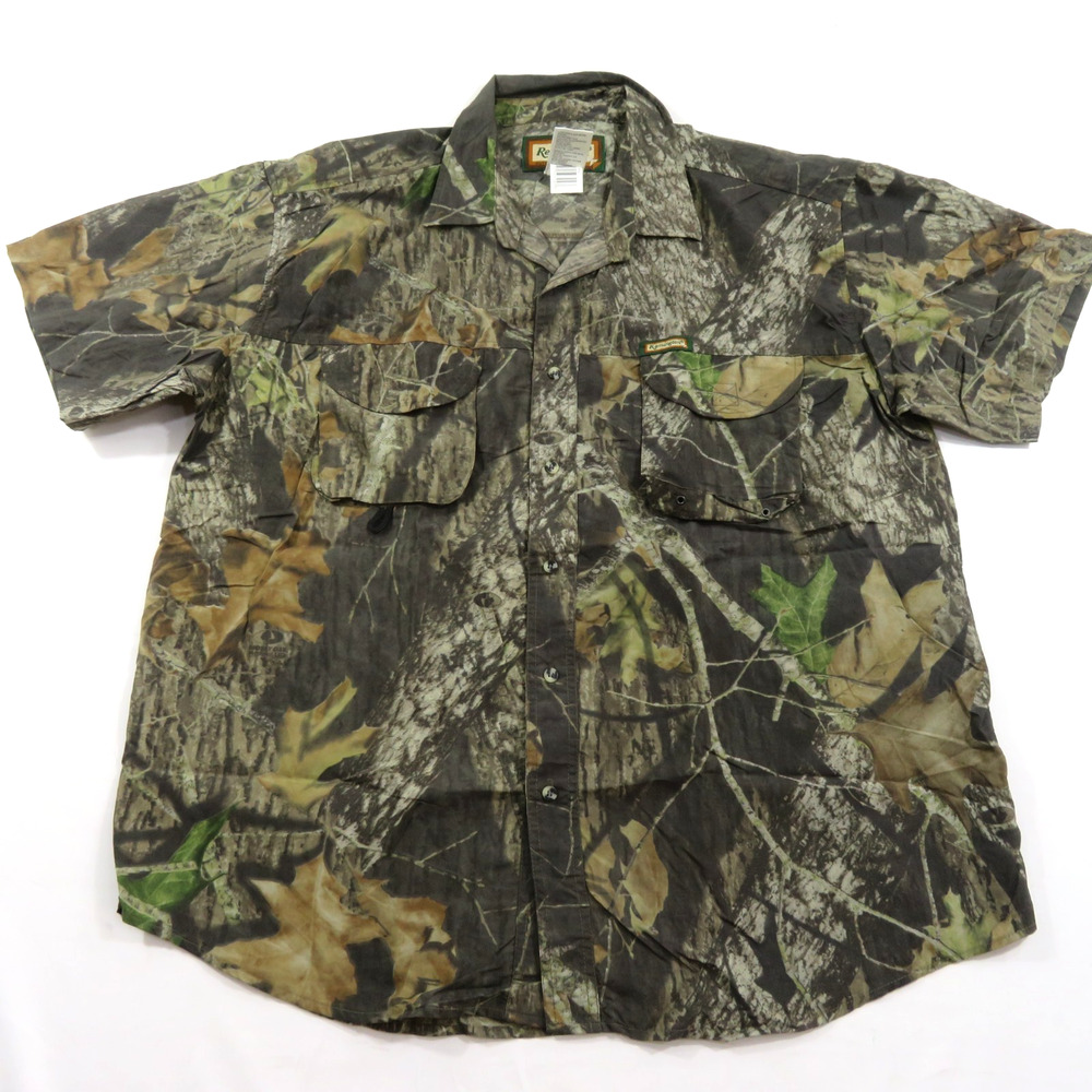 Remington Camo Short Sleeve Shirt XL Green